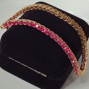 14KT Gold Vermeil over .925 Sterling Silver 7" Bracelet